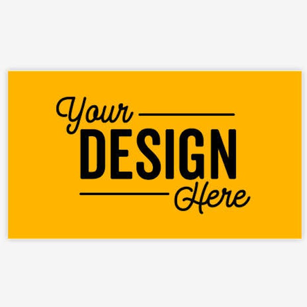 Full Color Business Card Magnet - .019" - Athletic Gold