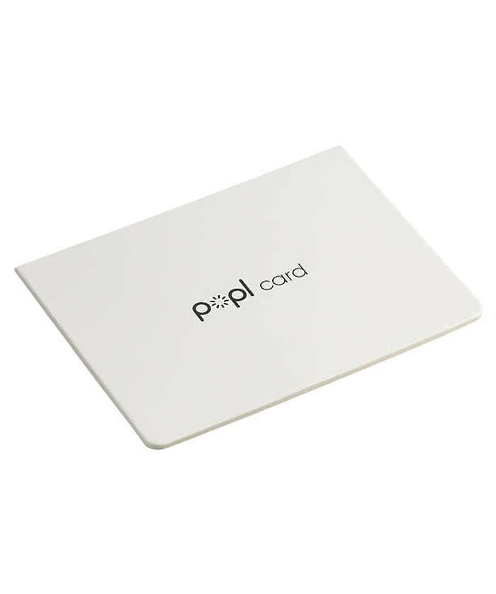 Full Color Popl Digital Business Card - White