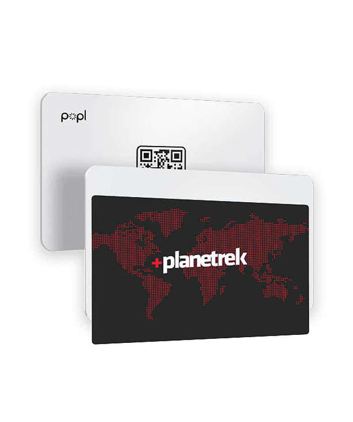 Full Color Popl Digital Business Card - White