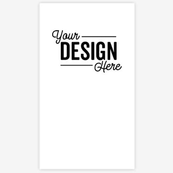 Full Color 3.5" x 2" Vertical Business Cards - Athletic Gold