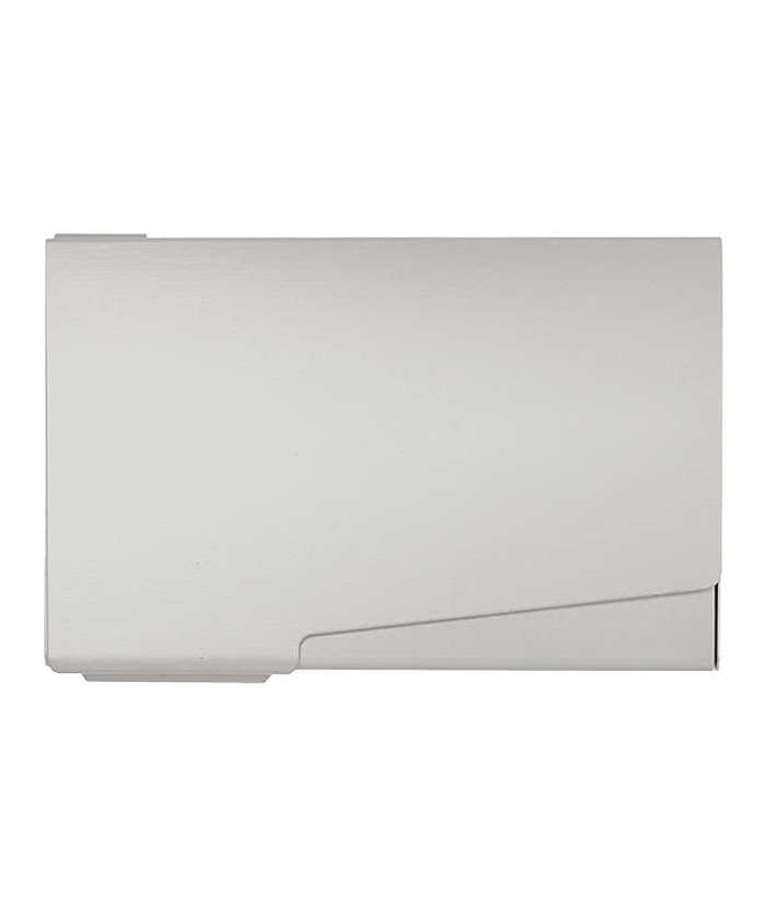 Laser Engraved Aluminum Business Card Holder - Silver