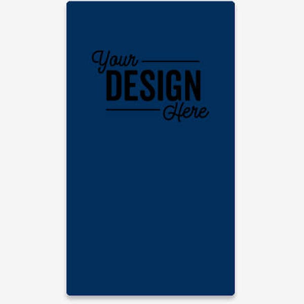2" x 3.5" Vertical Solid Plastic Business Cards - Navy