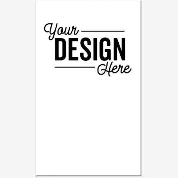 Full Color Large Business Card Magnet - White