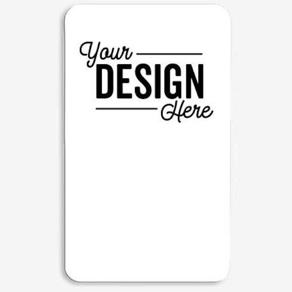 Full Color 30 Mil Jumbo Business Card Magnet - White