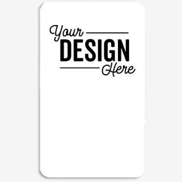 Full Color 20 Mil Jumbo Business Card Magnet - White