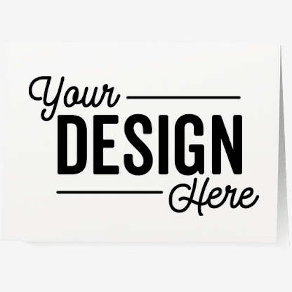 Full Color 5" x 7" Folded Matte Card (Set of 20) - White