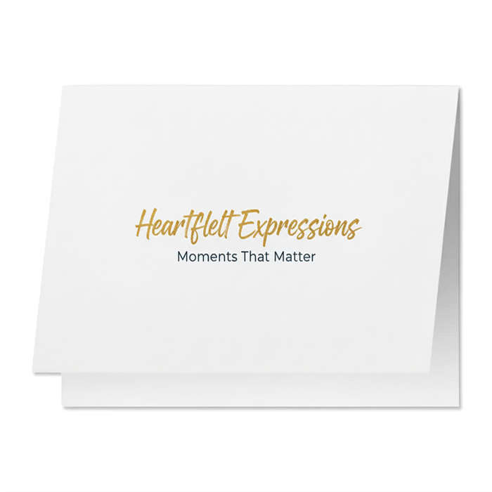 Full Color 5" x 7" Folded Matte Card (Set of 20) - White
