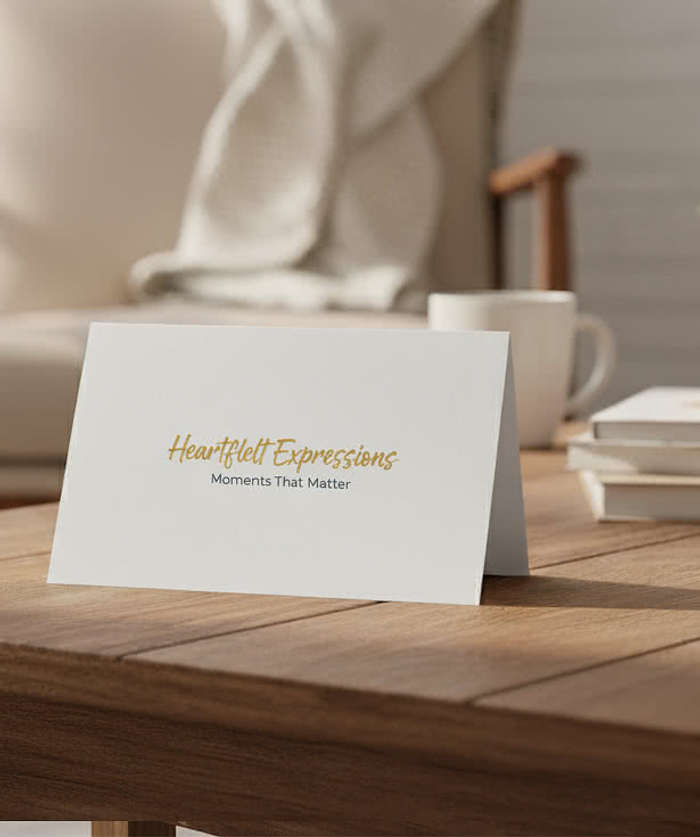 Full Color 5" x 7" Folded Matte Card (Set of 20) - White