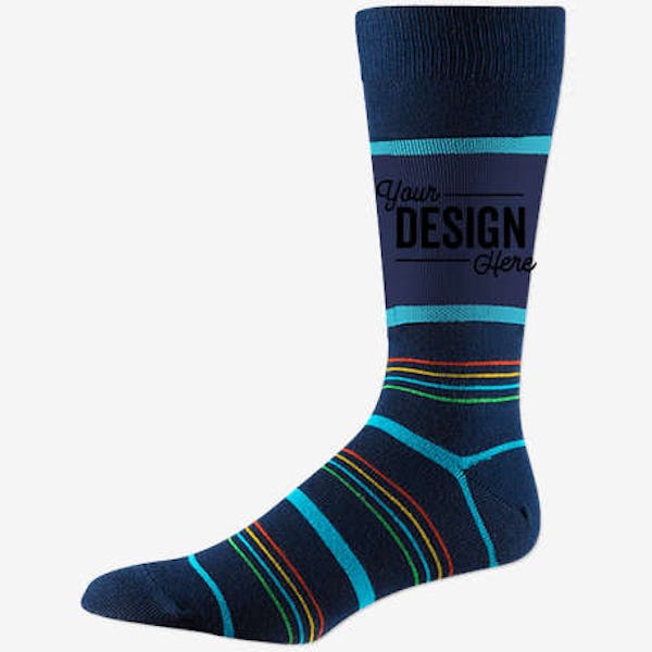 Business Crew Dress Socks - Navy Spectrum