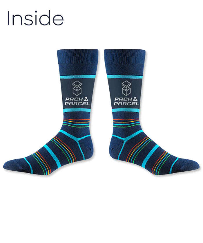 Business Crew Dress Socks - Navy Spectrum