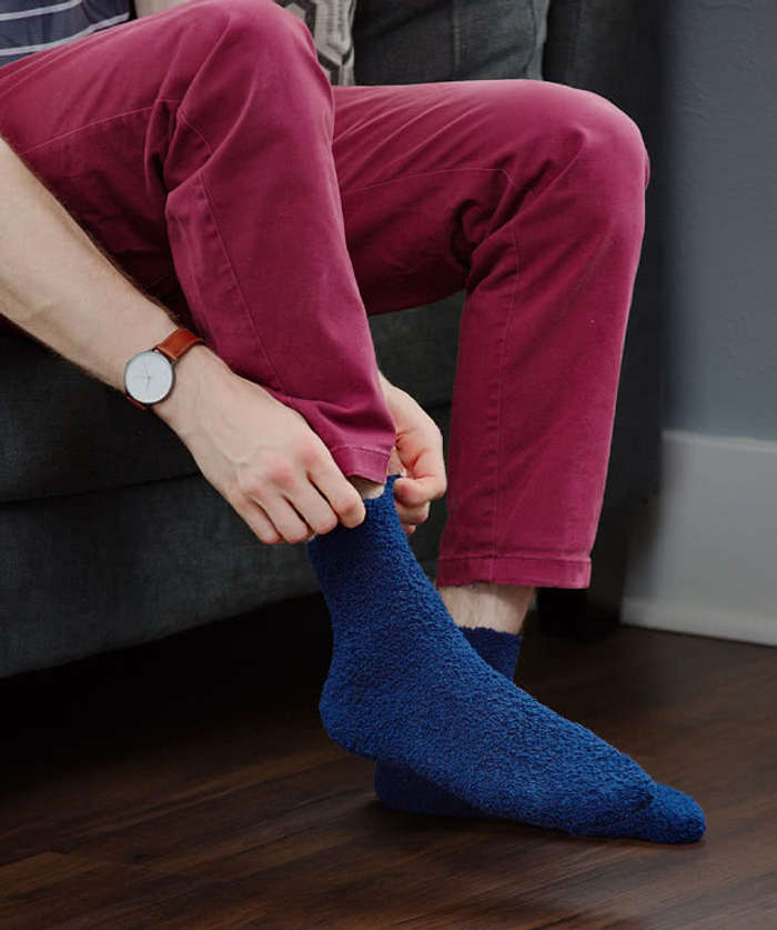 BeWell Cozy Comfort Socks - Gray 5 BeWell Cozy Comfort Socks - Gray