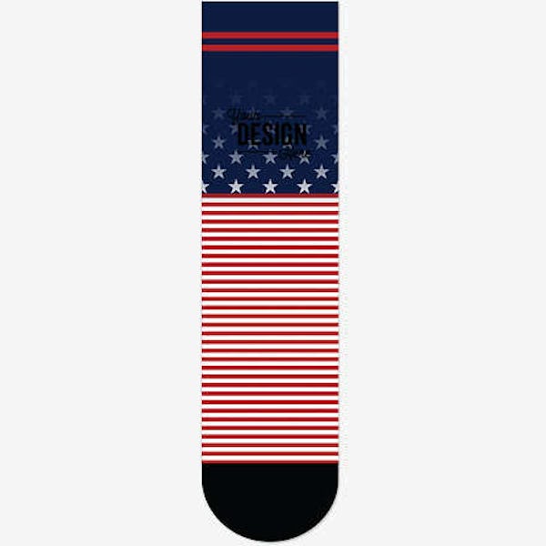 4th of July Crew Socks - Flag