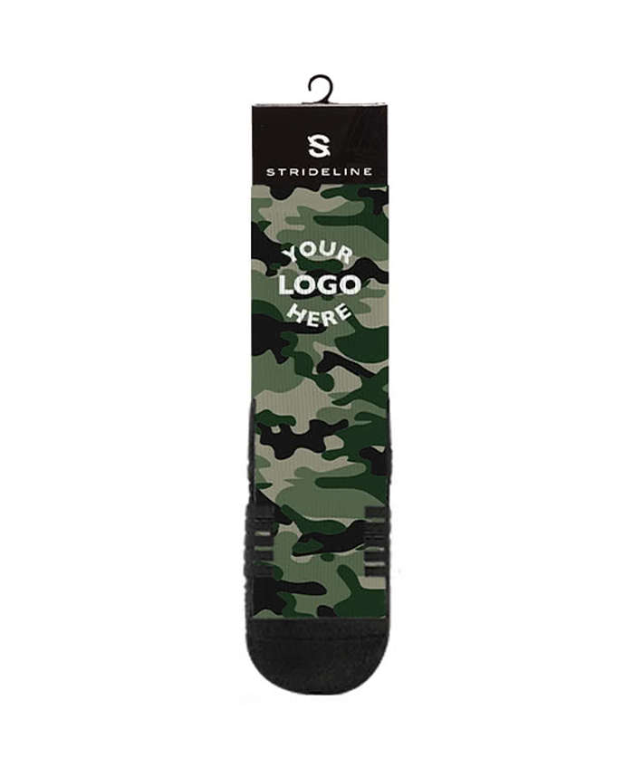 Basic Camo Premium Crew Socks - Green 3 Basic Camo Premium Crew Socks - Green