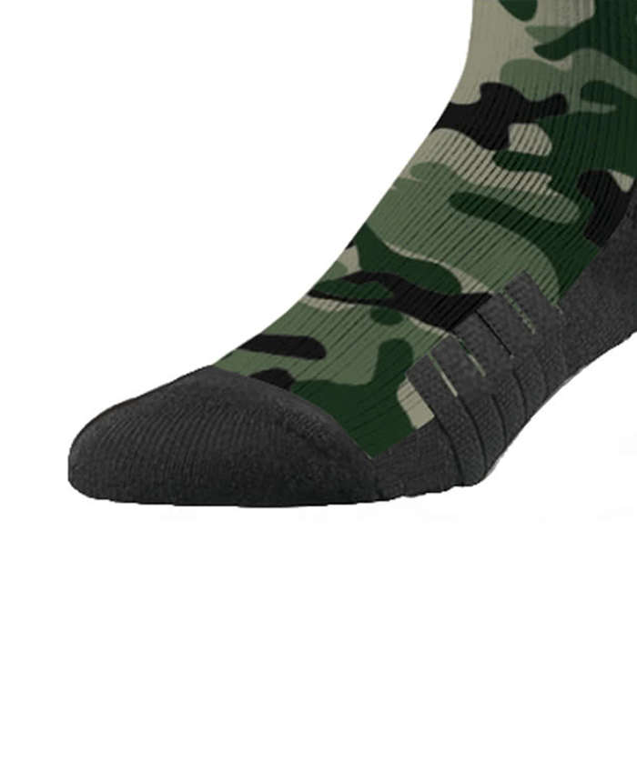 Basic Camo Premium Crew Socks - Green 4 Basic Camo Premium Crew Socks - Green