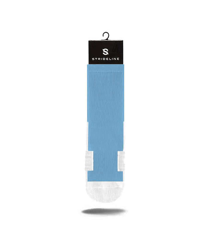 Back Stripe Premium Crew Socks - Blue