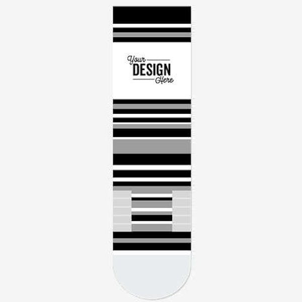 Athletic Stripe Premium Crew Socks - Black