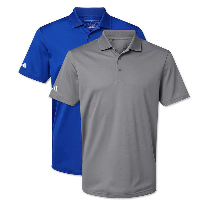 Adidas Sport Recycled Performance Polo - Embroidered - Collegiate Navy
