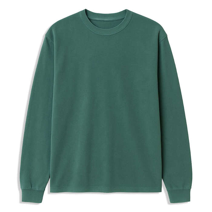 Bella + Canvas Heavyweight Garment-Dyed Long Sleeve T-shirt - Washed Chestnut