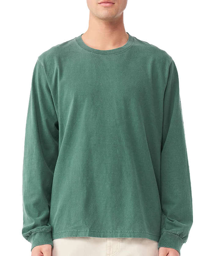 Bella + Canvas Heavyweight Garment-Dyed Long Sleeve T-shirt - Washed Chestnut 3 Bella + Canvas Heavyweight Garment-Dyed Long Sleeve T-shirt - Washed Chestnut