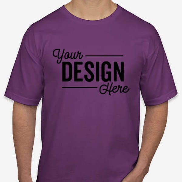 Bayside USA-Made 100% Cotton T-shirt - Purple