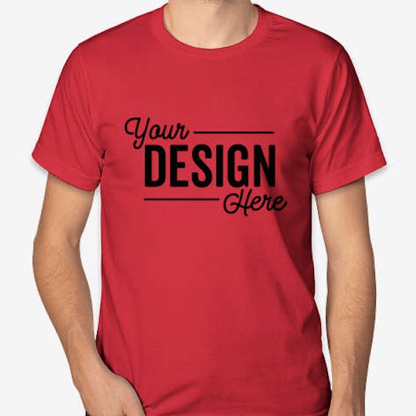 Bayside USA-Made Jersey T-shirt - Red