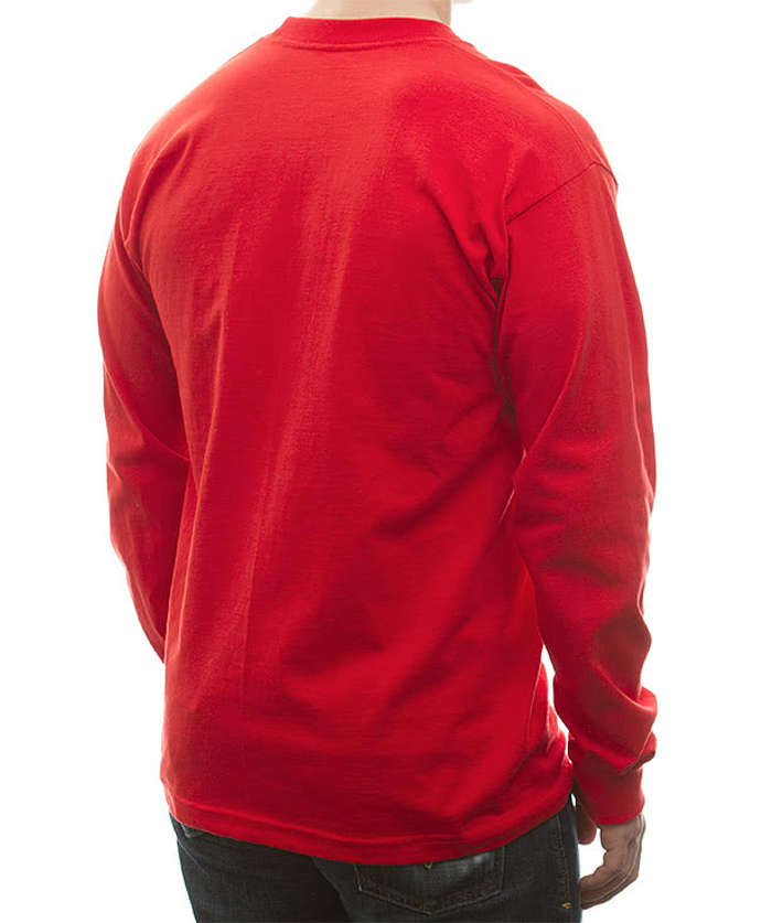 Bayside USA-Made 100% Cotton Long Sleeve T-shirt - Dark Ash 4 Bayside USA-Made 100% Cotton Long Sleeve T-shirt - Dark Ash