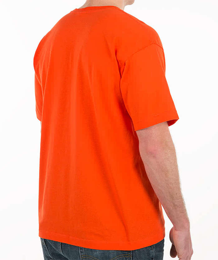 Bayside USA-Made 100% Cotton Pocket T-shirt - Red 4 Bayside USA-Made 100% Cotton Pocket T-shirt - Red