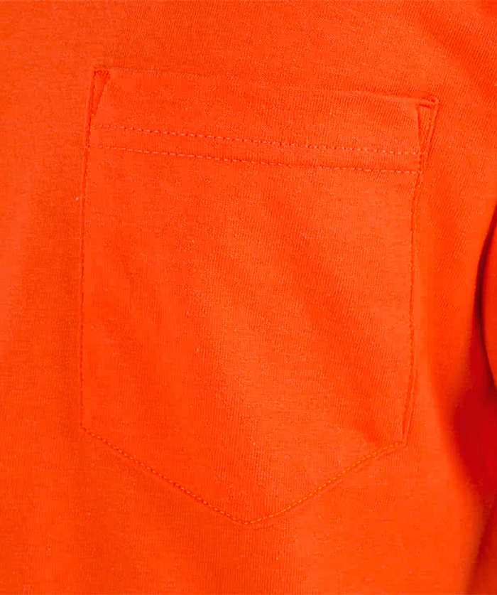 Bayside USA-Made 100% Cotton Pocket T-shirt - Red 5 Bayside USA-Made 100% Cotton Pocket T-shirt - Red