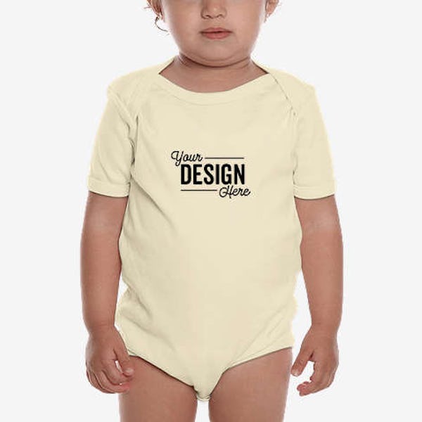 Royal Apparel USA-Made Organic Baby Bodysuit - Natural