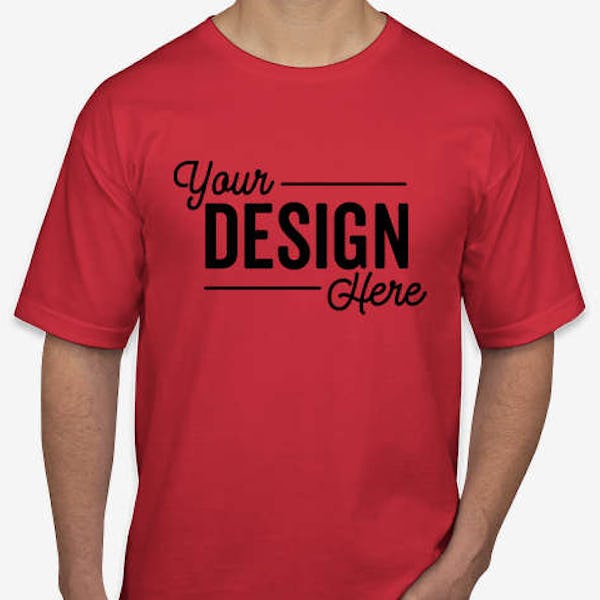 Bayside USA Union-Made 100% Cotton T-shirt - Red