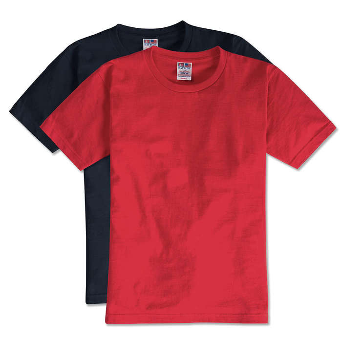 Bayside USA Union-Made 100% Cotton T-shirt - Red