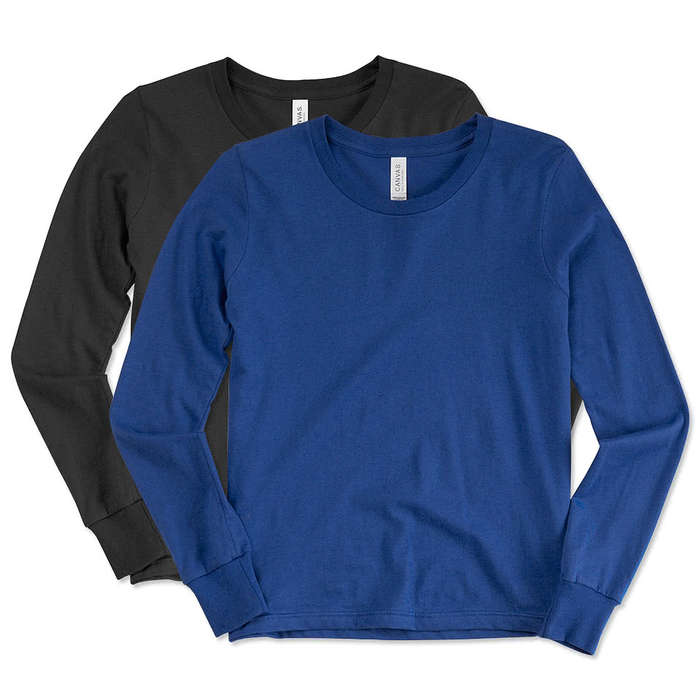 Bella + Canvas Youth Long Sleeve Jersey T-shirt - True Royal