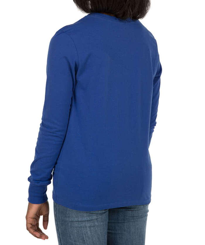 Bella + Canvas Youth Long Sleeve Jersey T-shirt - True Royal