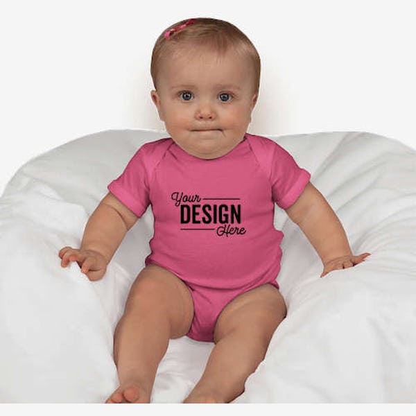 Rabbit Skins Baby Bodysuit - Raspberry