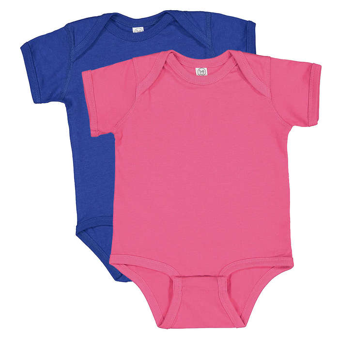 Rabbit Skins Baby Bodysuit - Raspberry