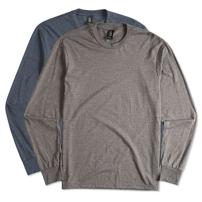 District Tri-Blend Long Sleeve T-shirt - Blush Frost