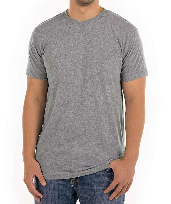 American Apparel Tri-Blend Crewneck Track T-shirt  - Athletic Blue