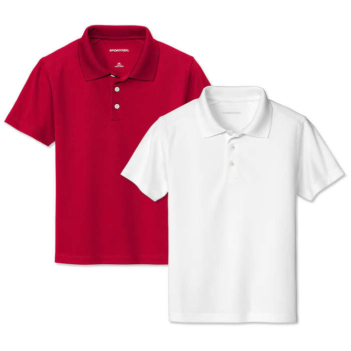 Sport-Tek Youth UPF 50 Performance Micropique Polo - True Navy 3 Sport-Tek Youth UPF 50 Performance Micropique Polo - True Navy