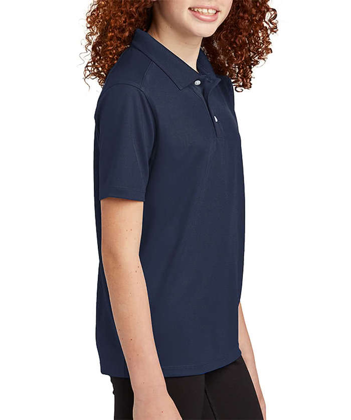 Sport-Tek Youth UPF 50 Performance Micropique Polo - True Navy 6 Sport-Tek Youth UPF 50 Performance Micropique Polo - True Navy