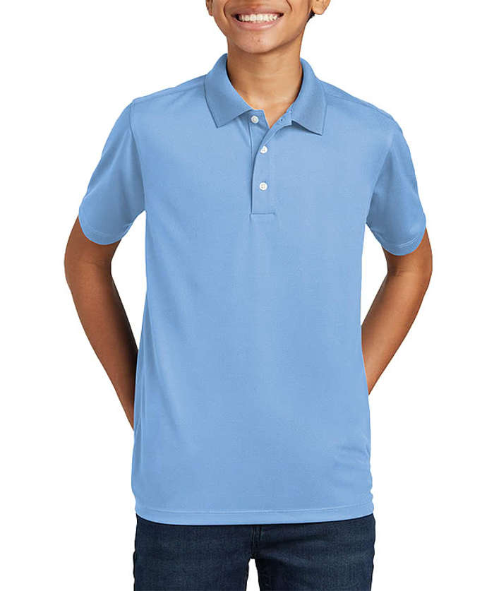 Sport-Tek Youth UPF 50 Performance Micropique Polo - True Navy 7 Sport-Tek Youth UPF 50 Performance Micropique Polo - True Navy