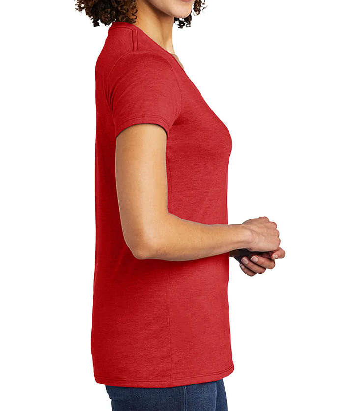 Allmade Women's Tri-Blend V-Neck T-shirt - Azure Blue
