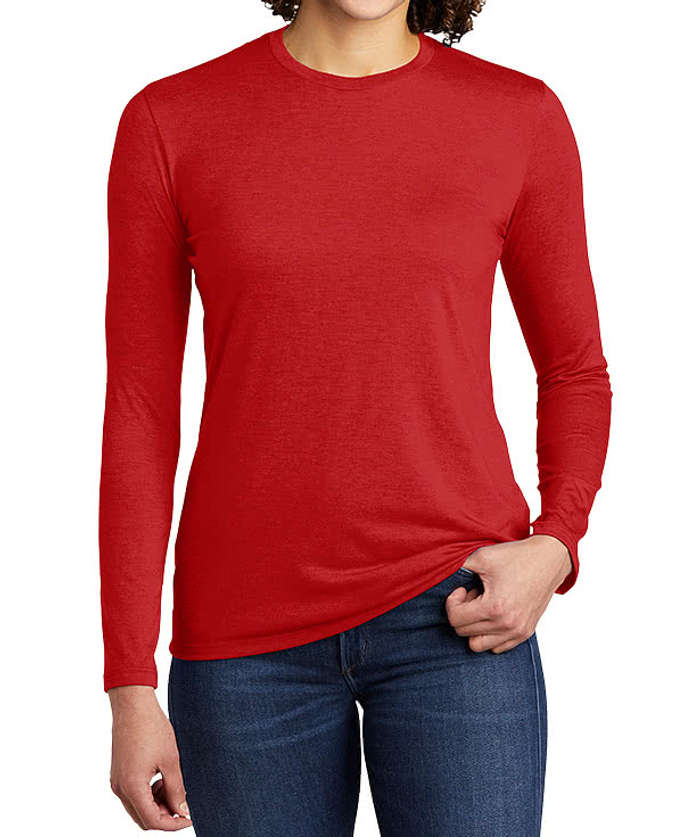 Allmade Women's Tri-Blend Long Sleeve T-shirt - Vino Red
