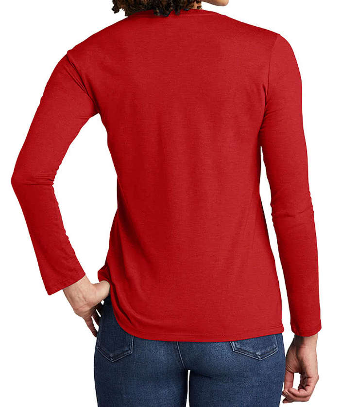 Allmade Women's Tri-Blend Long Sleeve T-shirt - Vino Red