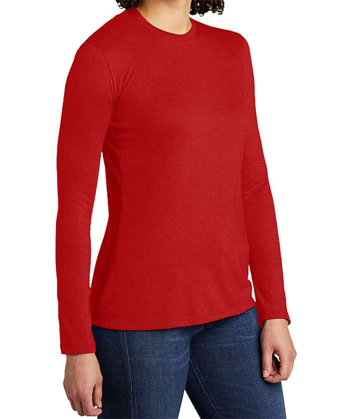 Allmade Women's Tri-Blend Long Sleeve T-shirt - Vino Red