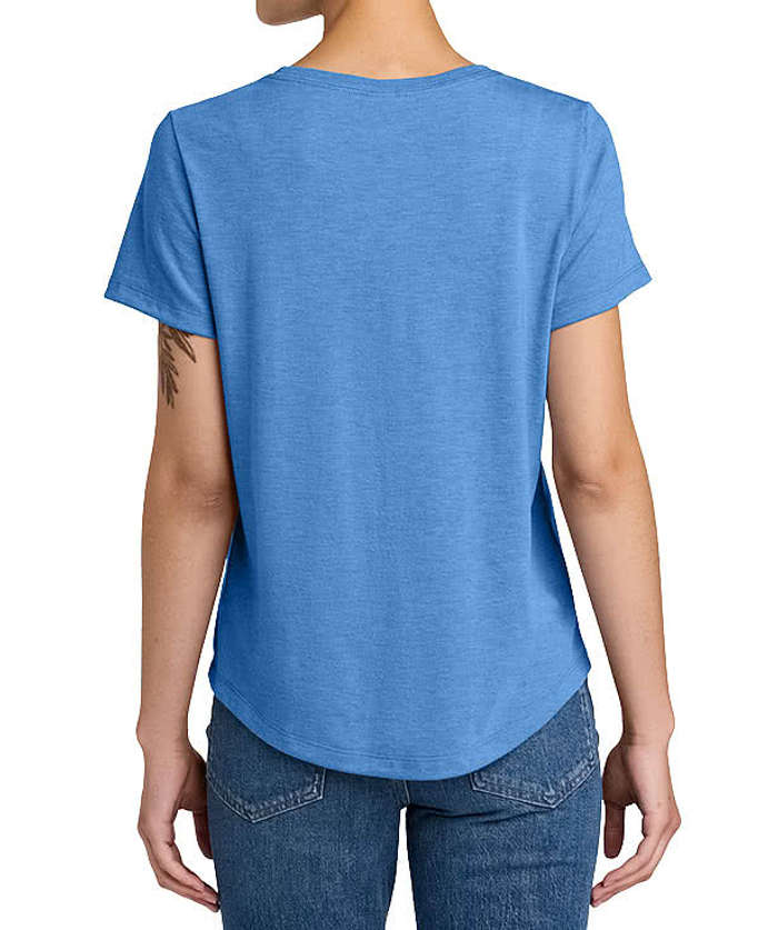 Allmade Women’s Tri-Blend Scoop Neck T-shirt - Azure Blue 4 Allmade Women’s Tri-Blend Scoop Neck T-shirt - Azure Blue